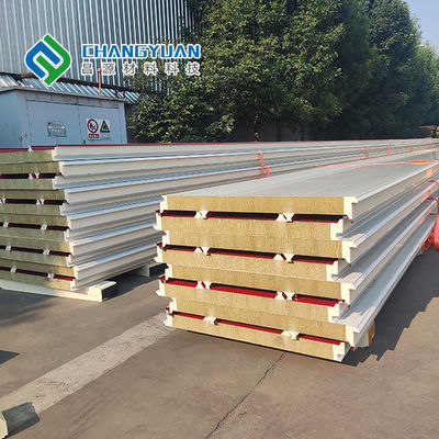 لوحة سقف كهروضوئية بعرض 1000 ملم مع لب من الصوف الصخري البولي يوريثين أو الصوف الزجاجي البولي يوريثين لحلول الطاقة المستدامة