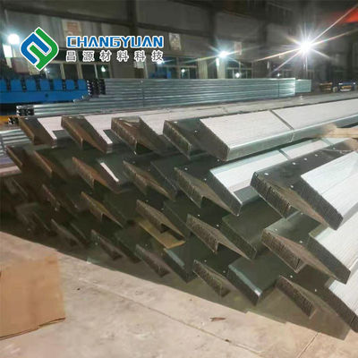 قطاع الفولاذ الإنشائي الفضي شرائط معدنية مجلفنة GB ​​ASTM