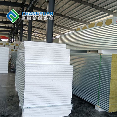 PVF SMP PVDF لوح مركب 50 مم / 75 مم / 100 مم للجدار الخارجي والسقف