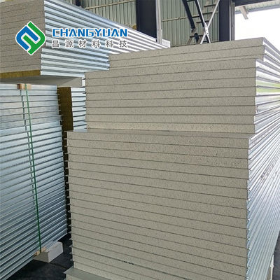 PVF SMP PVDF لوح مركب 50 مم / 75 مم / 100 مم للجدار الخارجي والسقف