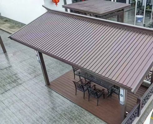 Al-Mg-Mn Alloy Greatwall Roof Panel with 45/65/95mm Thickness and B1/B2 Fire Rating for Courtyard Applications