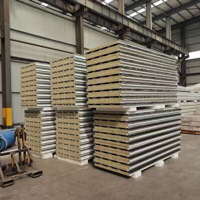 SDP Finish Rockwool Roof Sandwich Panel - Corrosion Resistant Solar Roof Panel for Factories and Warehouses