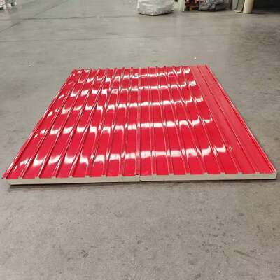 ألواح التسقيف المقاومة للحريق من البولي يوريثان المزخرفة، ألواح تكسية السقف المعدنية الخارجية، ألواح شطيرة الجدار العظيم